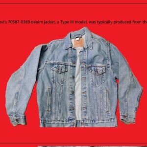 Excellent Condition Vintage Levi's Jacket No.70507-0389*1980's-'90's*Size Medium
